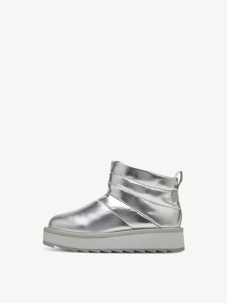 Tamaris | Stiefelette - Silber Warmfutter | Silver