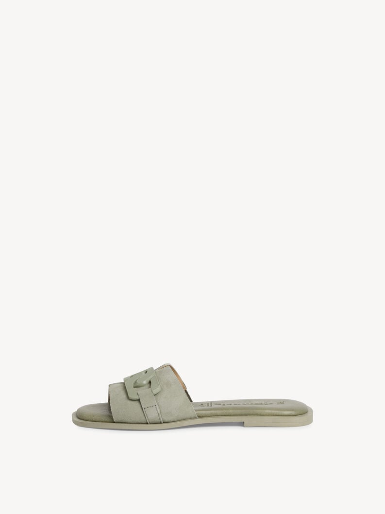 Tamaris | Lederpantolette - Green | Soft Sage Uni