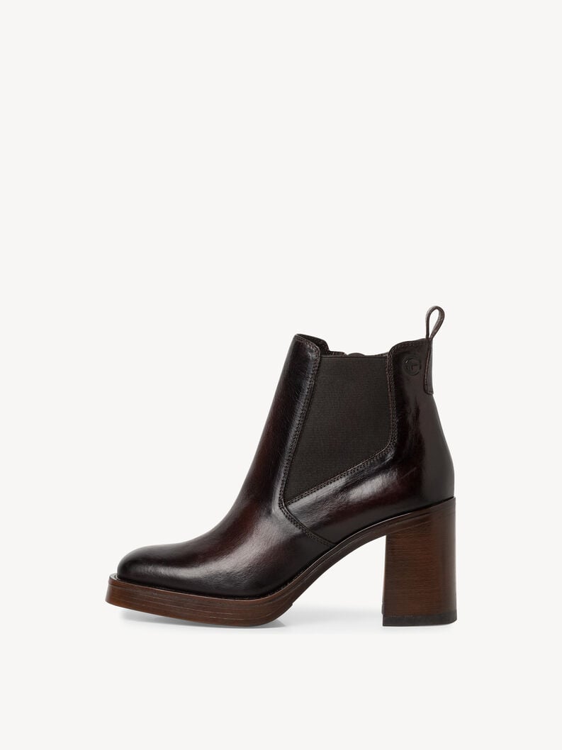 Tamaris | Leder Chelsea Boot - Braun | Dark Brown