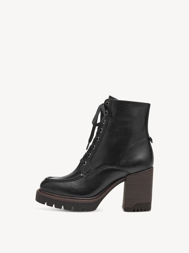 Tamaris | Lederstiefelette - Schwarz | Black Leather