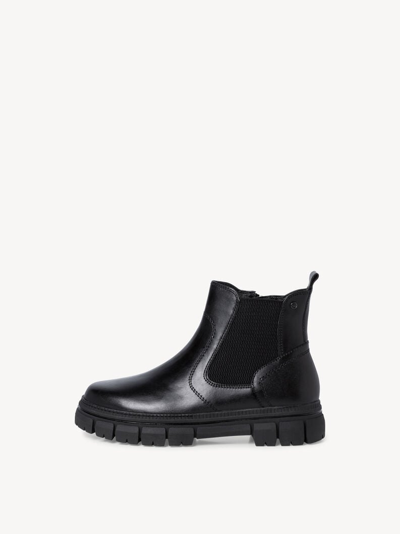 Tamaris | Leder Chelsea Boot - Schwarz | Black Nappa