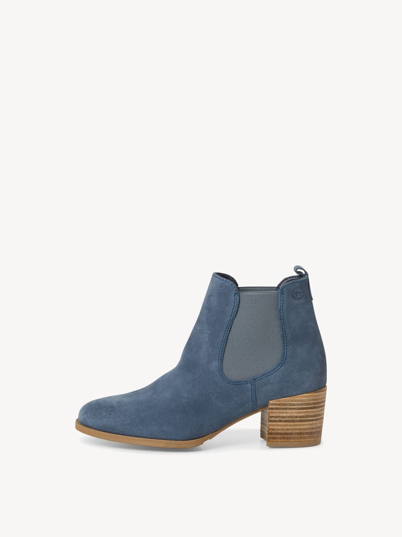 Tamaris | Leder Chelsea Boot - Blau | Denim