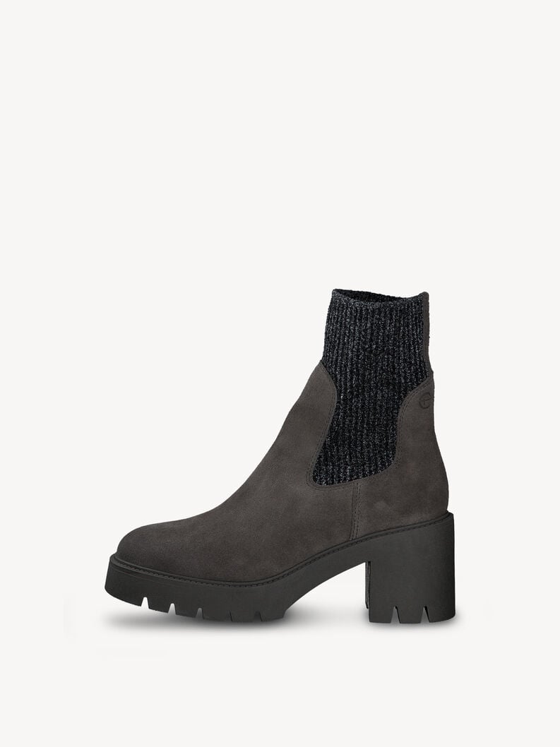 Tamaris | Leder Chelsea Boot - Grau | Grey