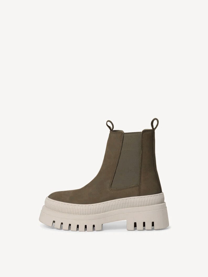 Tamaris | Leder Chelsea Boot - Beige | Taupe