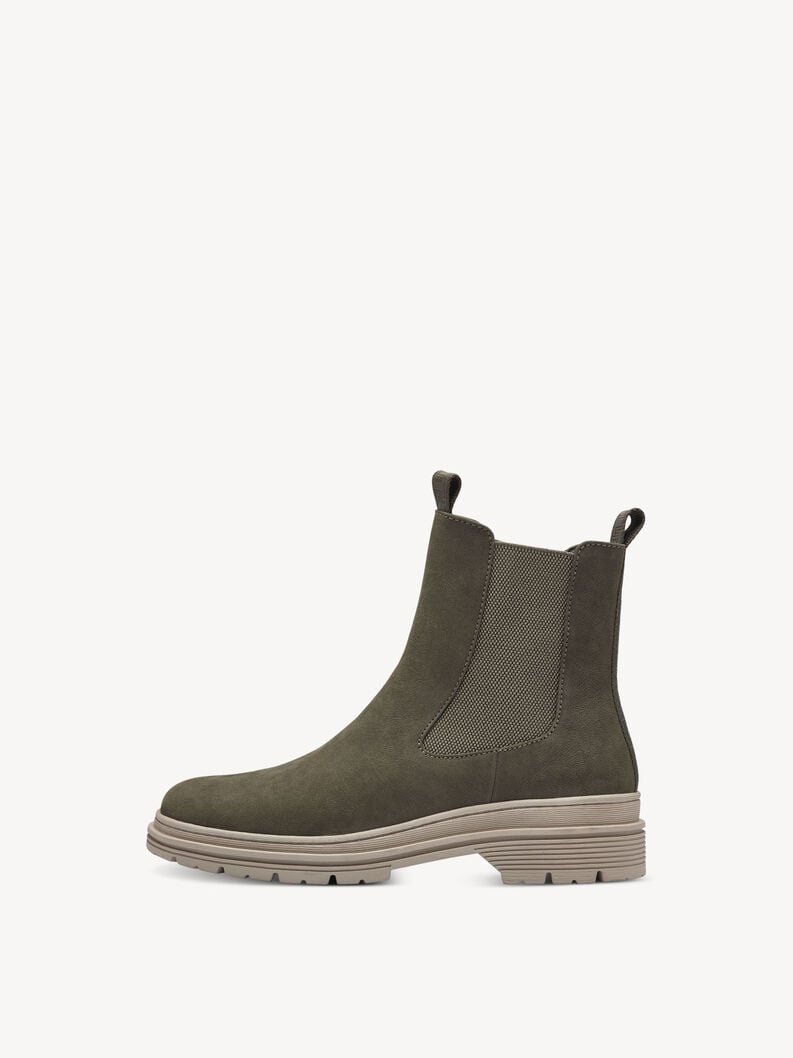 Tamaris | Leder Chelsea Boot - Green | Olive