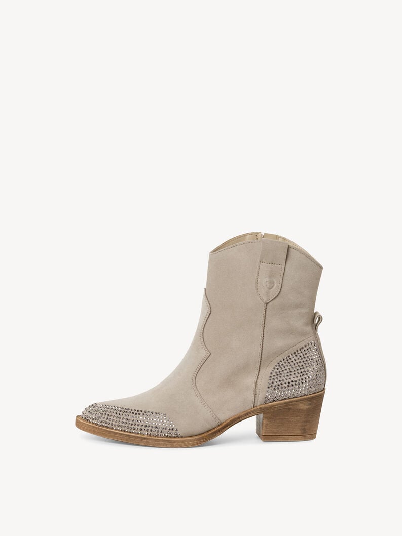 Tamaris | Lederstiefelette - Braun | Taupe Comb