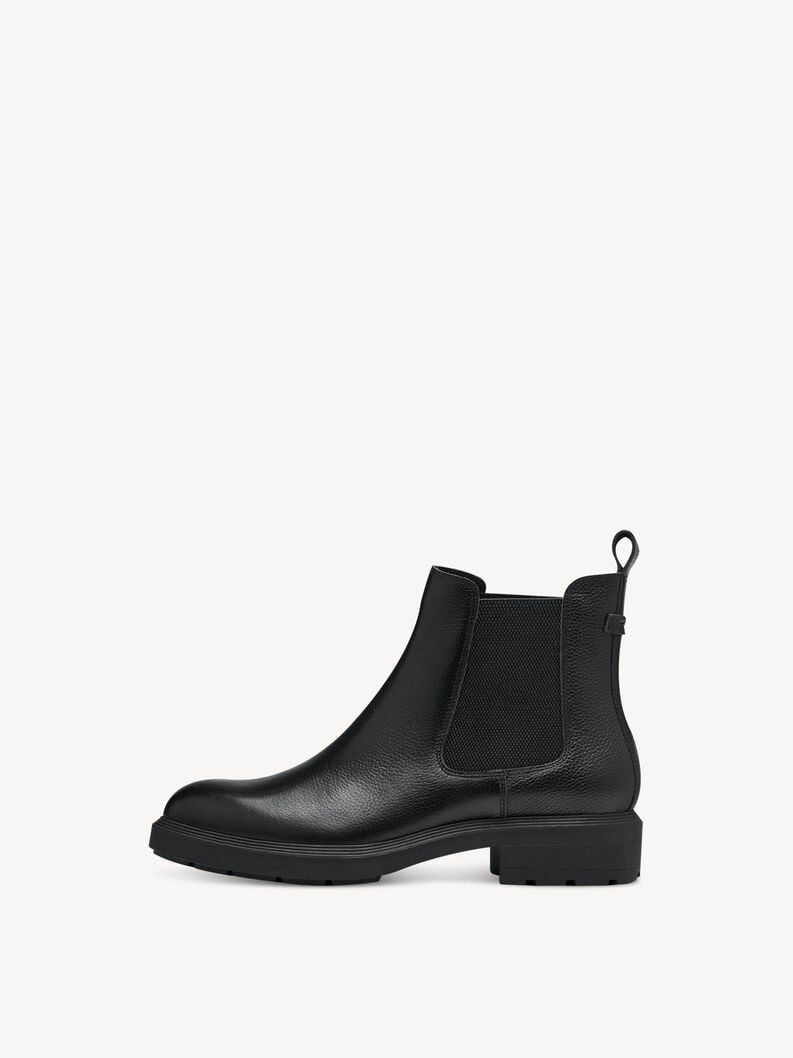 Tamaris | Leder Chelsea Boot - Schwarz | Black Leather