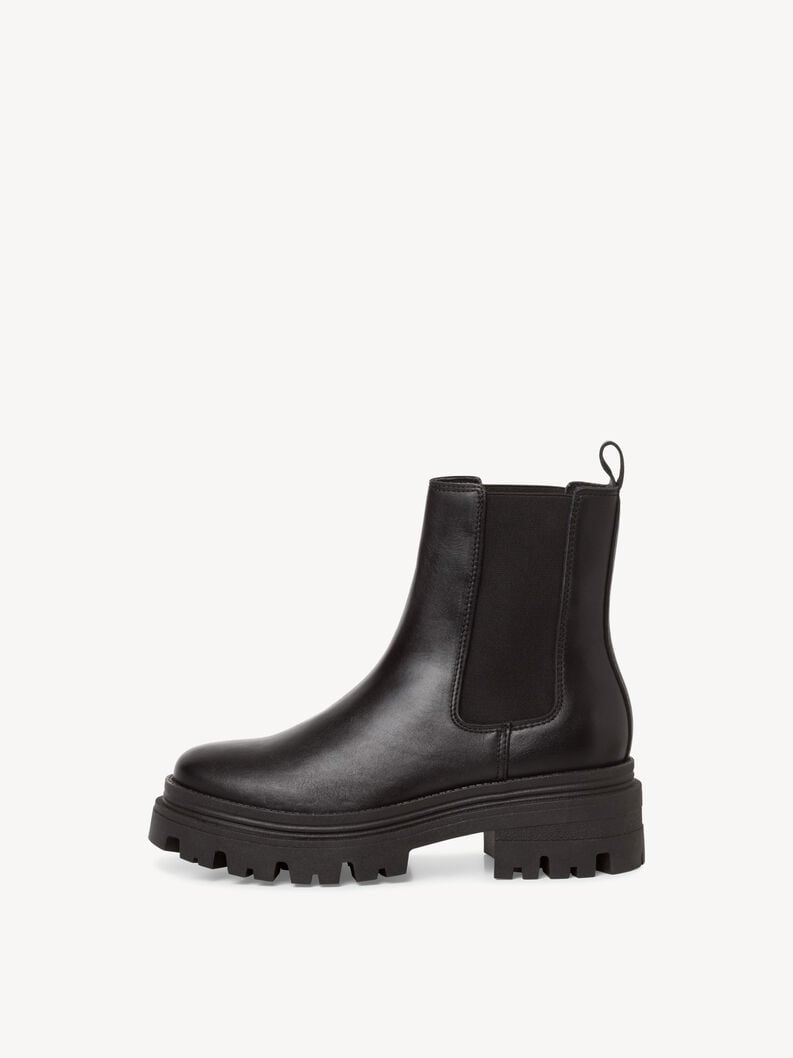 Tamaris | Leder Chelsea Boot - Schwarz | Black Leather