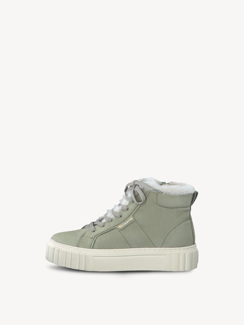 Tamaris | Lederstiefelette - Green Warmfutter | Light Olive