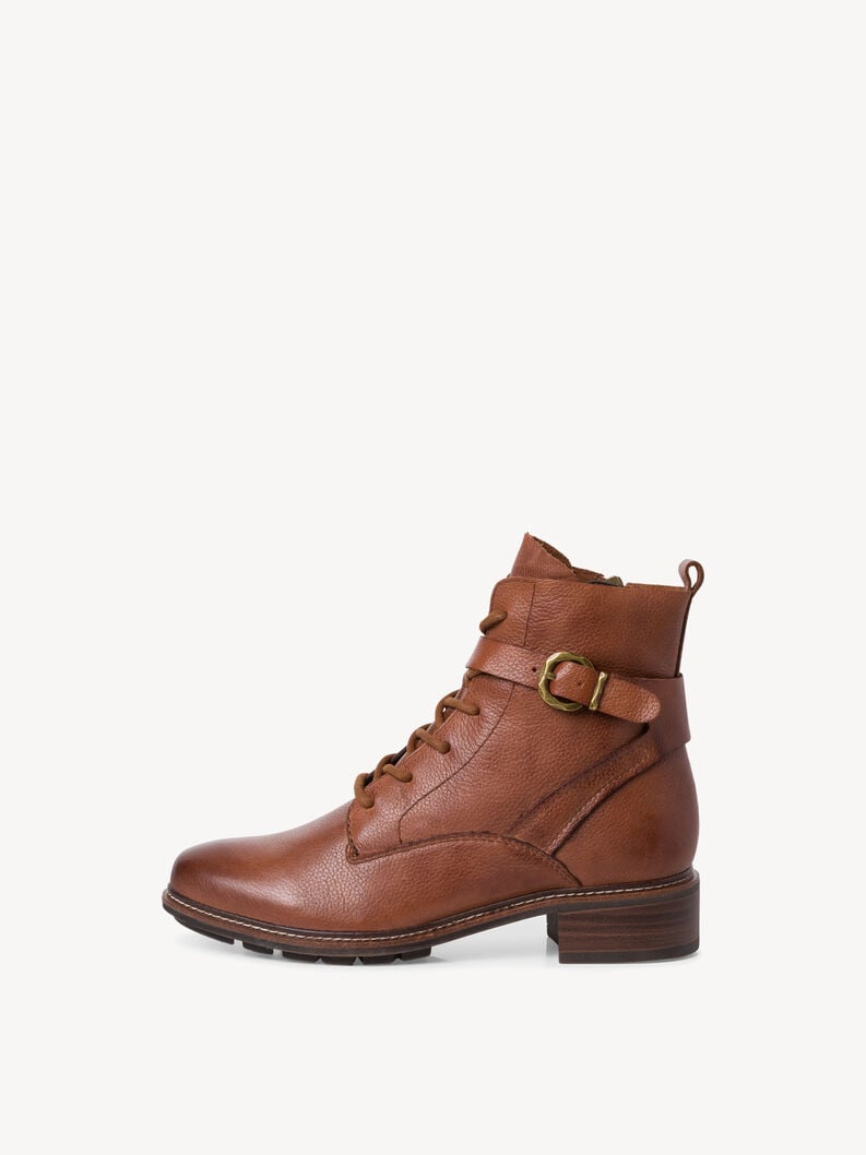 Tamaris | Stiefelette - Braun | Cognac Leather