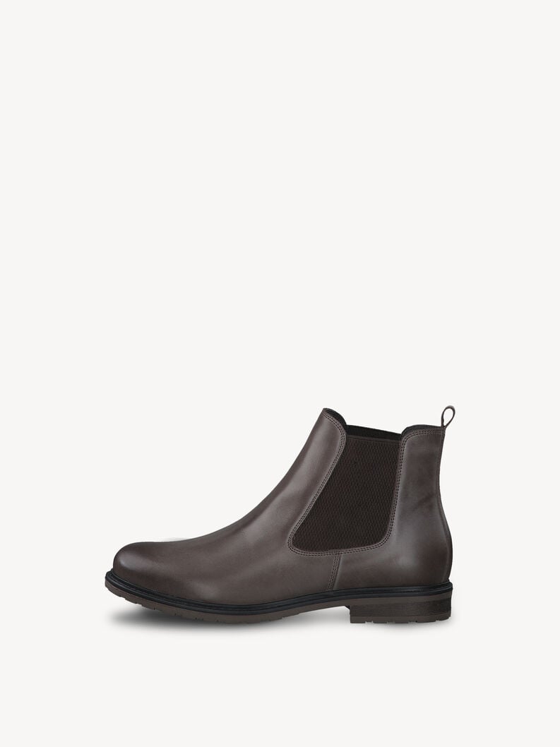 Tamaris | Leder Chelsea Boot - Braun | Dk Pepper Lea.