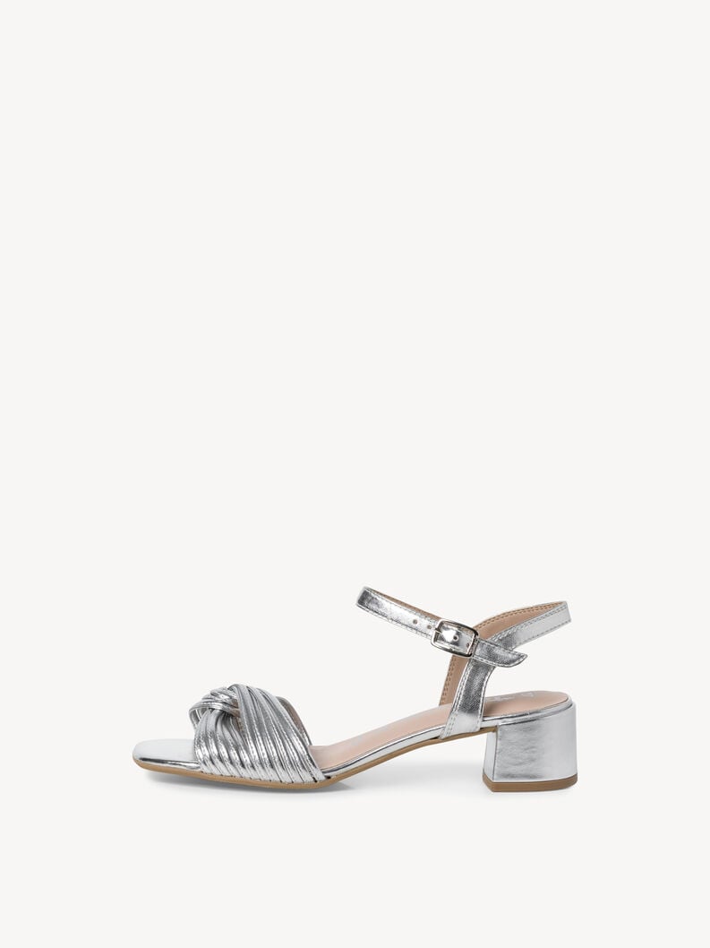 Tamaris | Sandalette - Metallic | Silver Metall.