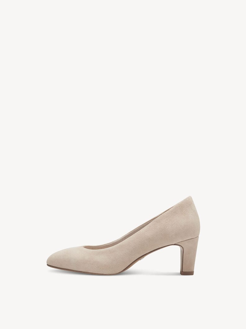 Tamaris | Lederpumps - Beige | Nude Suede