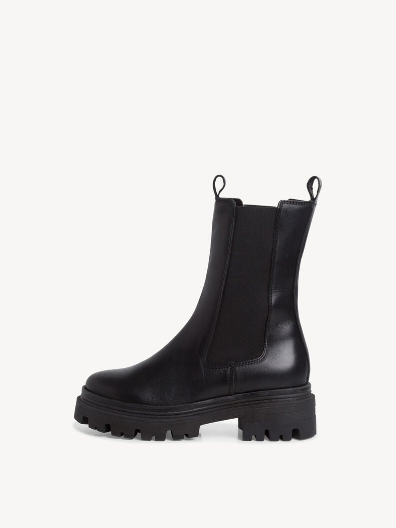 Tamaris | Leder Chelsea Boot - Schwarz | Black Leather