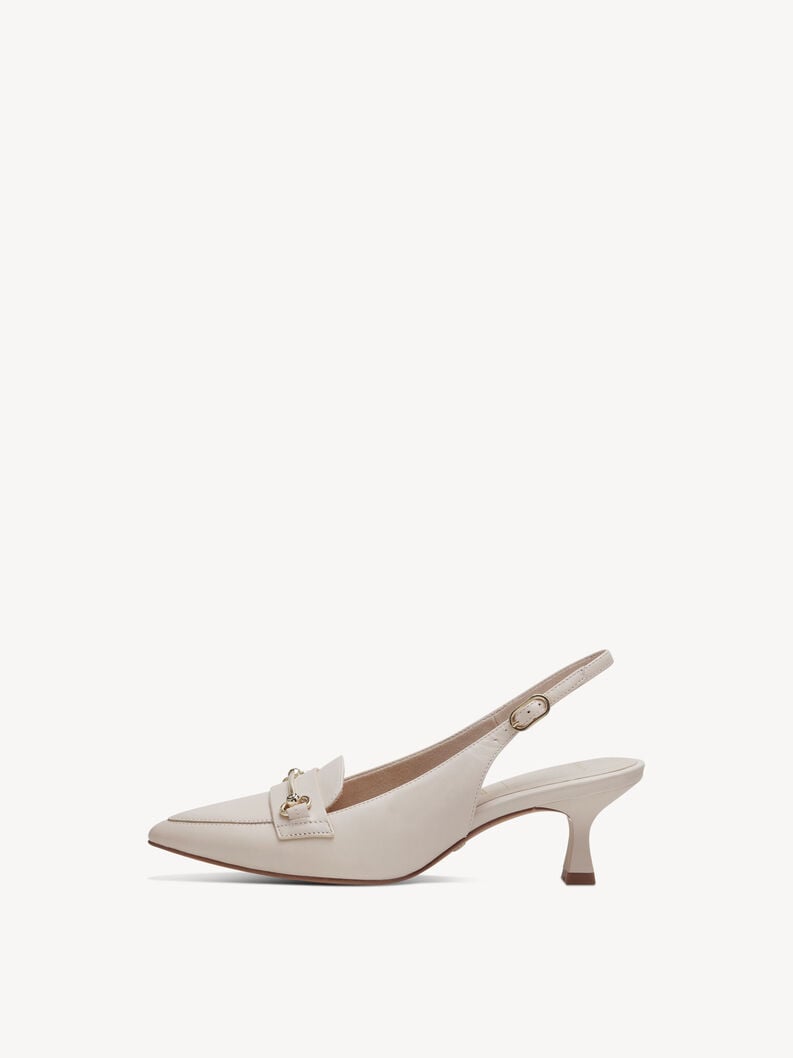 Tamaris | Lederslingpumps - Beige | Ivory