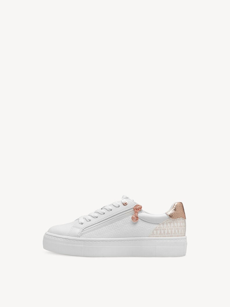 Tamaris | Sneaker - White | Wht/Rose Gold