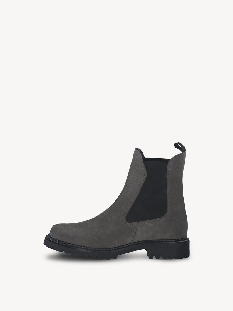 Tamaris | Leder Chelsea Boot - Grau | Grey Suede