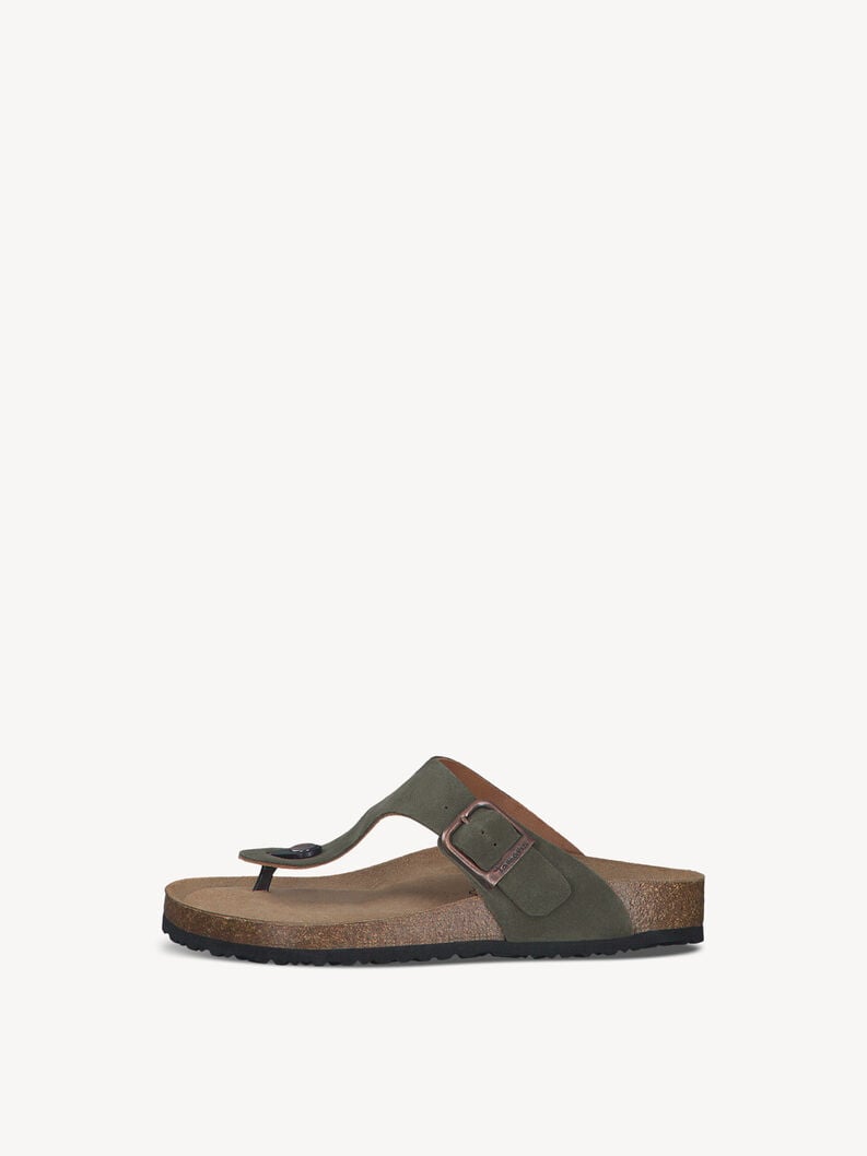 Tamaris | Lederpantolette - Green | Olive