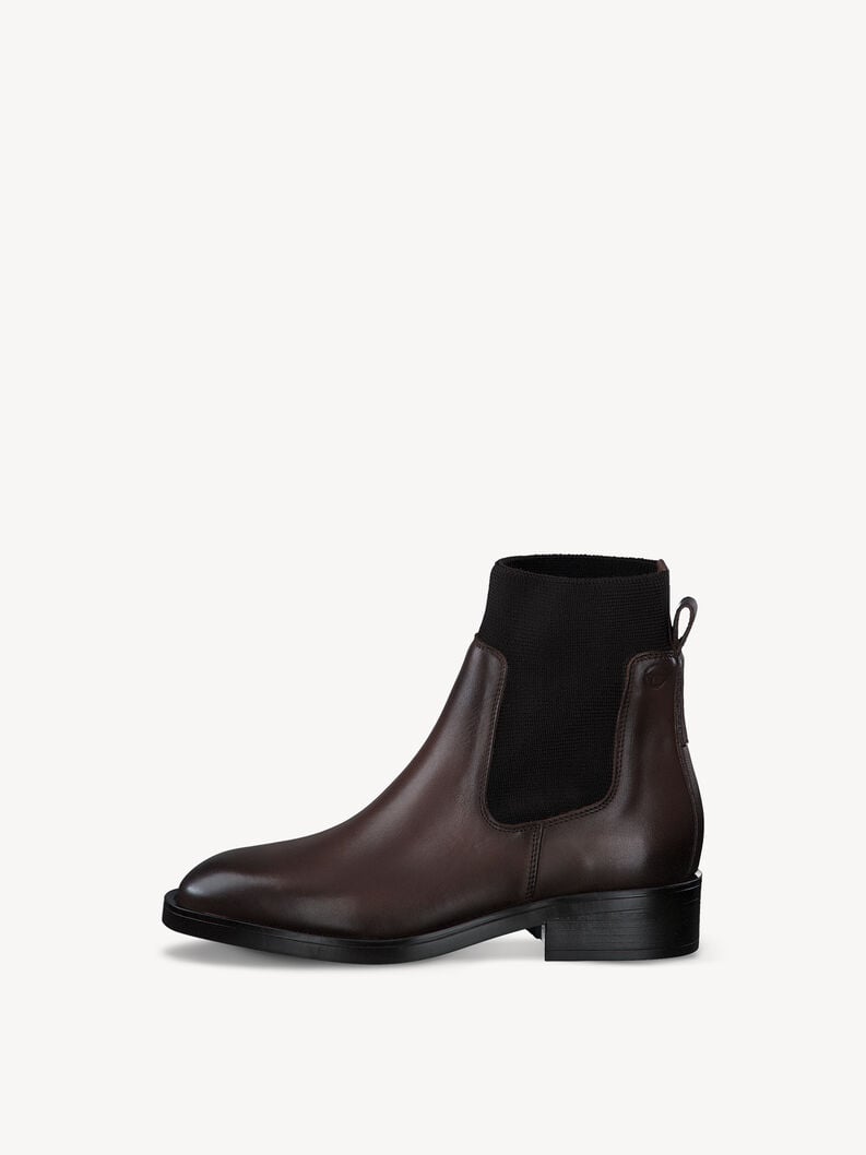 Tamaris | Leder Chelsea Boot - Braun | Cognac