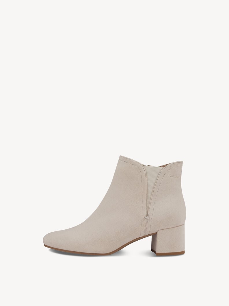 Tamaris | Stiefelette - Beige | Ivory Suede