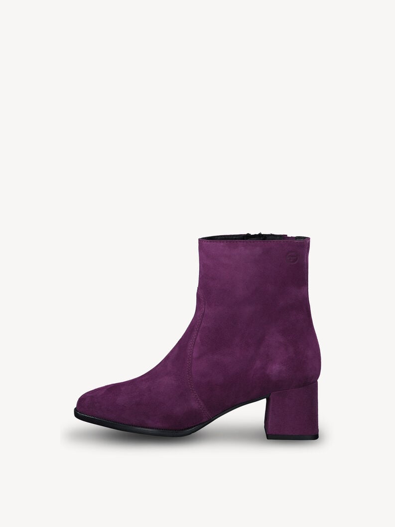 Tamaris | Lederstiefelette - Lila | Purple