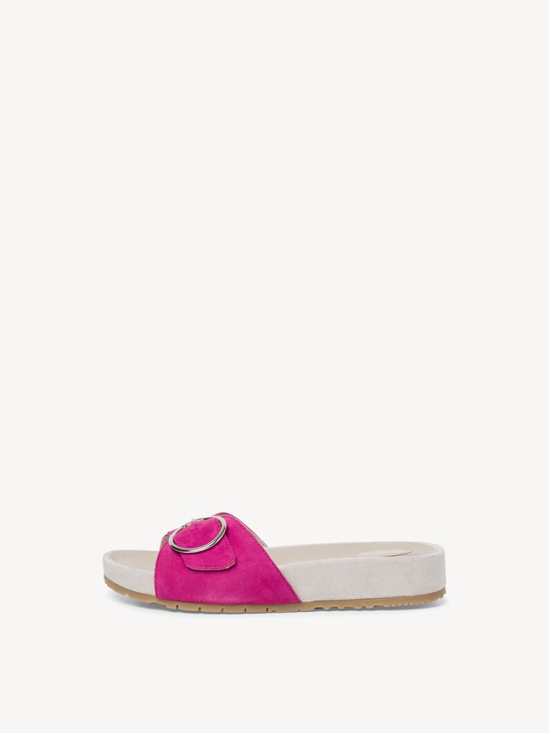 Tamaris | Lederpantolette - Pink | Fuxia