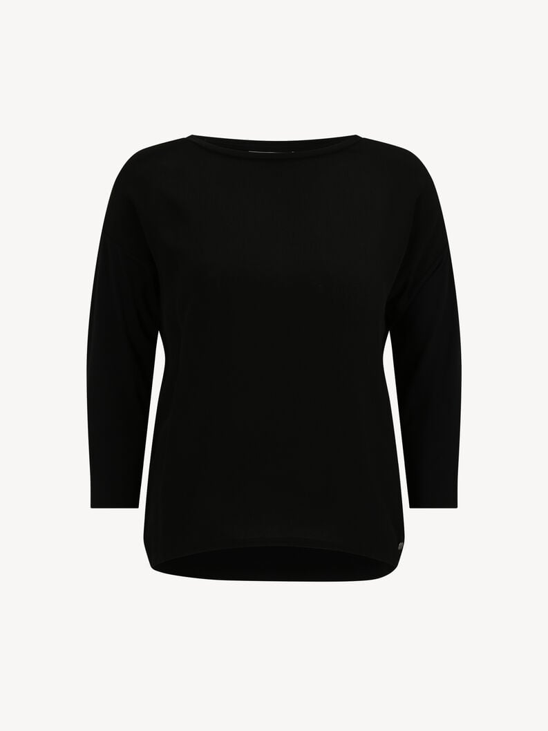 Tamaris | 3/4 Arm Shirt - Schwarz | Black Beauty