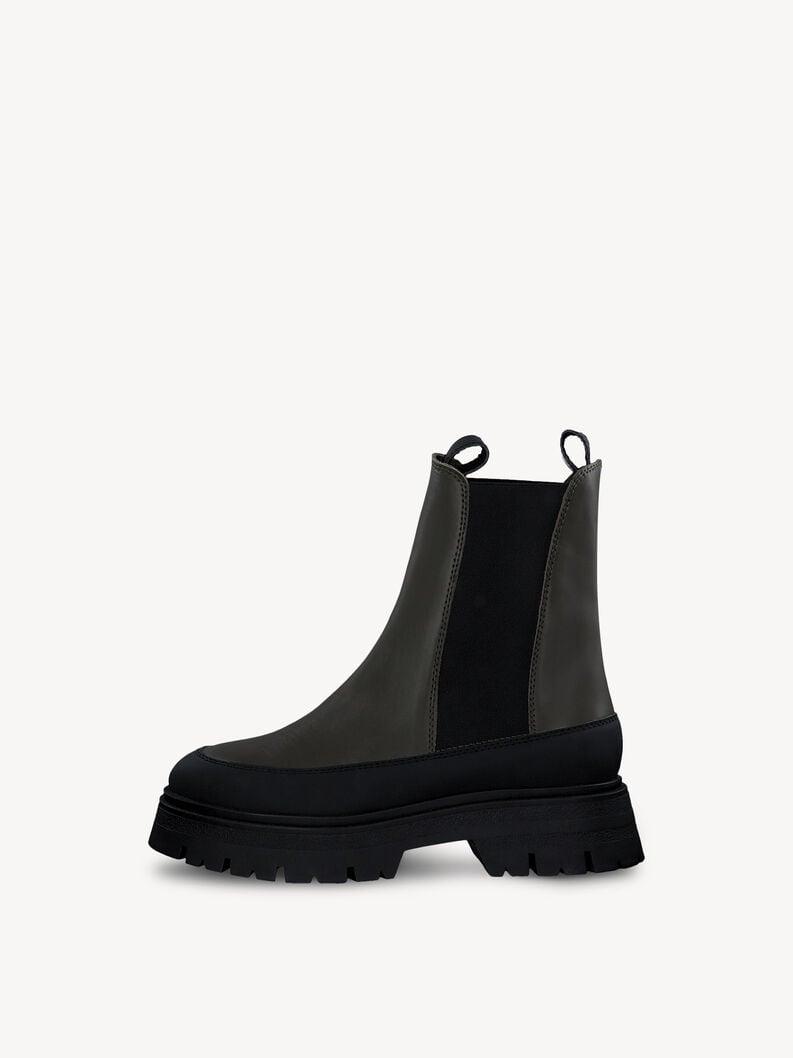 Tamaris | Chelsea Boot - Green | Olive/Black