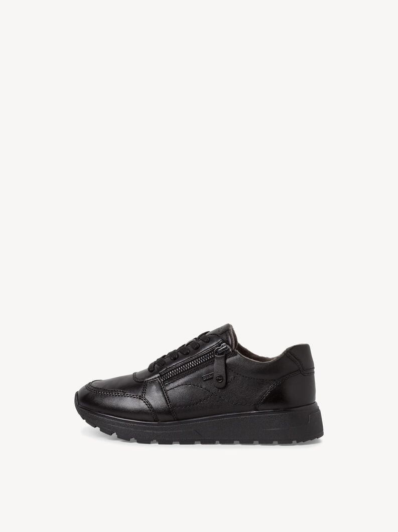 Tamaris | Ledersneaker - Schwarz | Black Uni