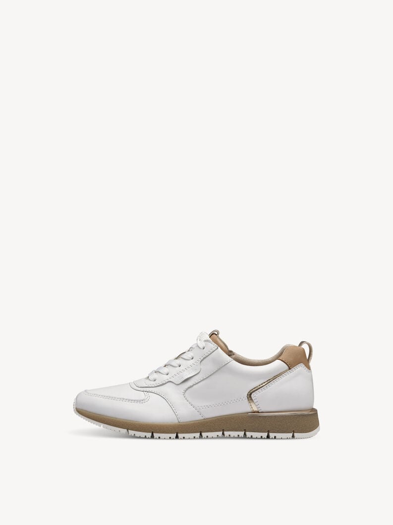 Tamaris | Ledersneaker - White | White Comb