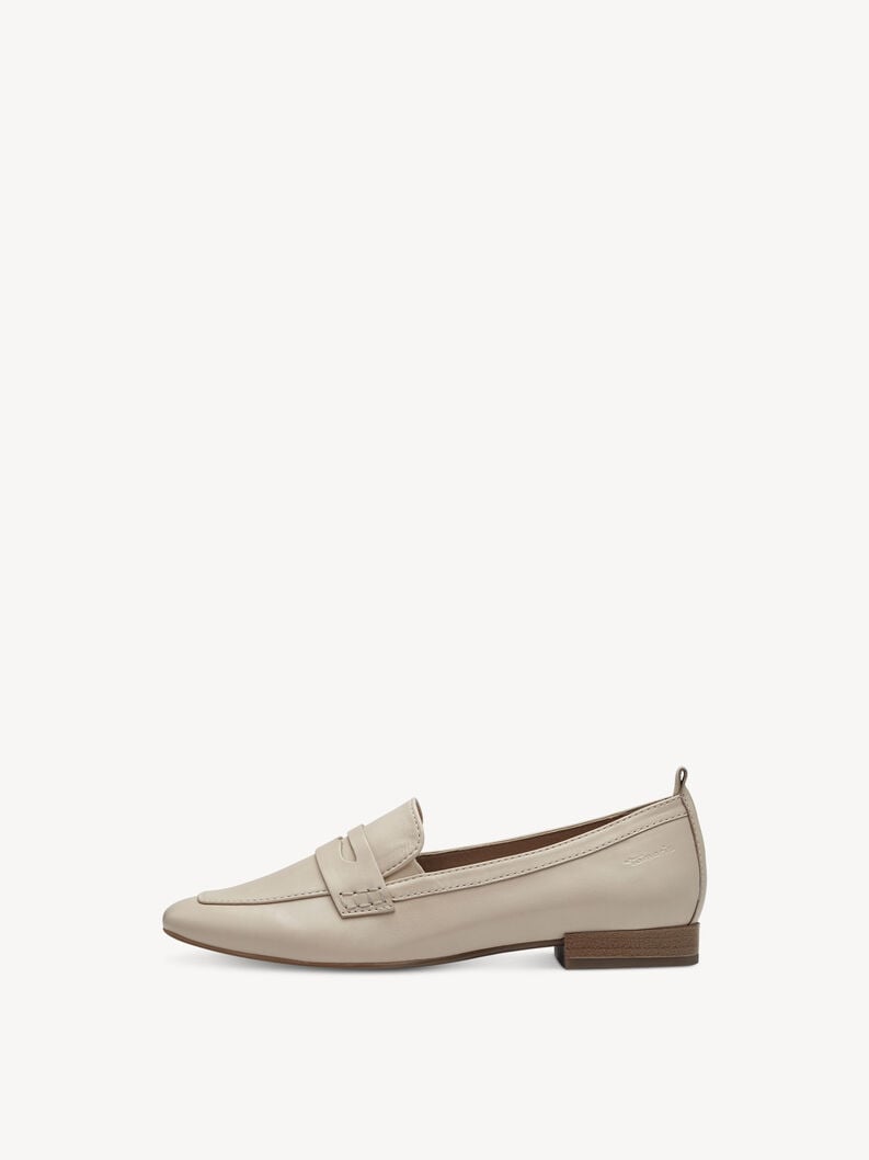 Tamaris | Lederslipper - Beige | Ivory