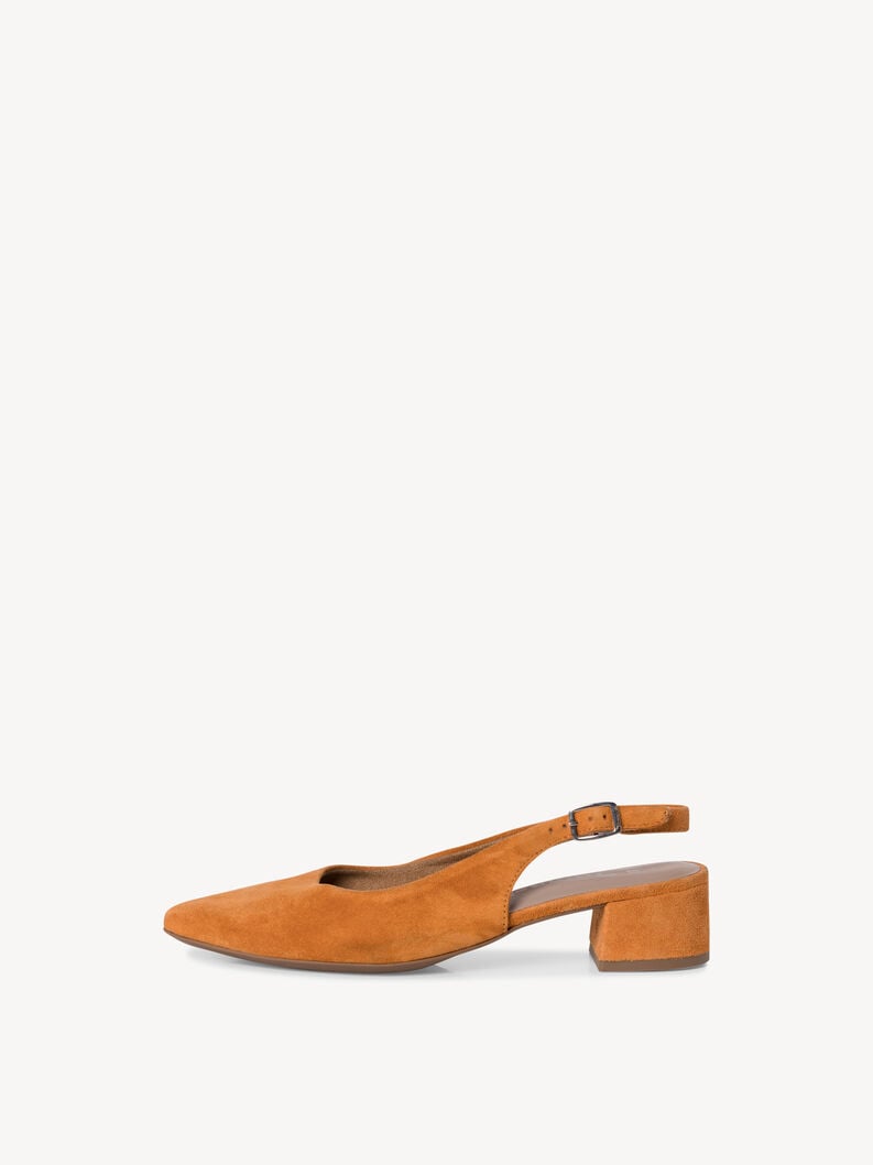 Tamaris | Lederslingpumps - Orange | Orange