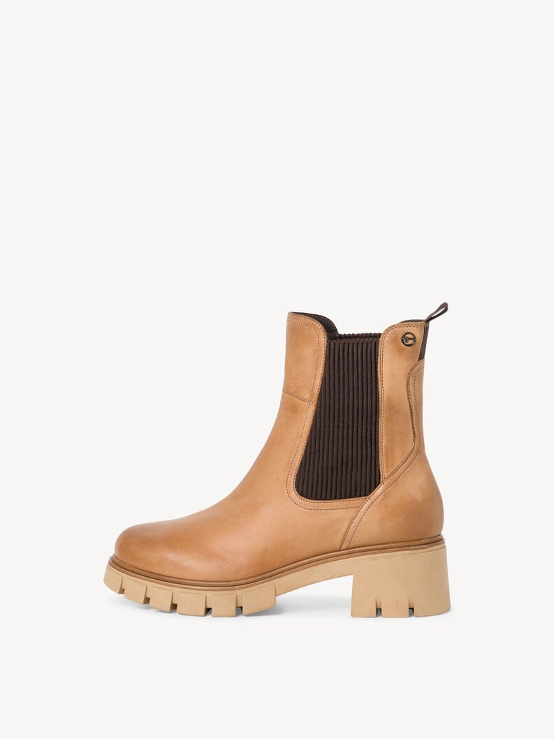 Tamaris | Leder Chelsea Boot - Braun | Nut