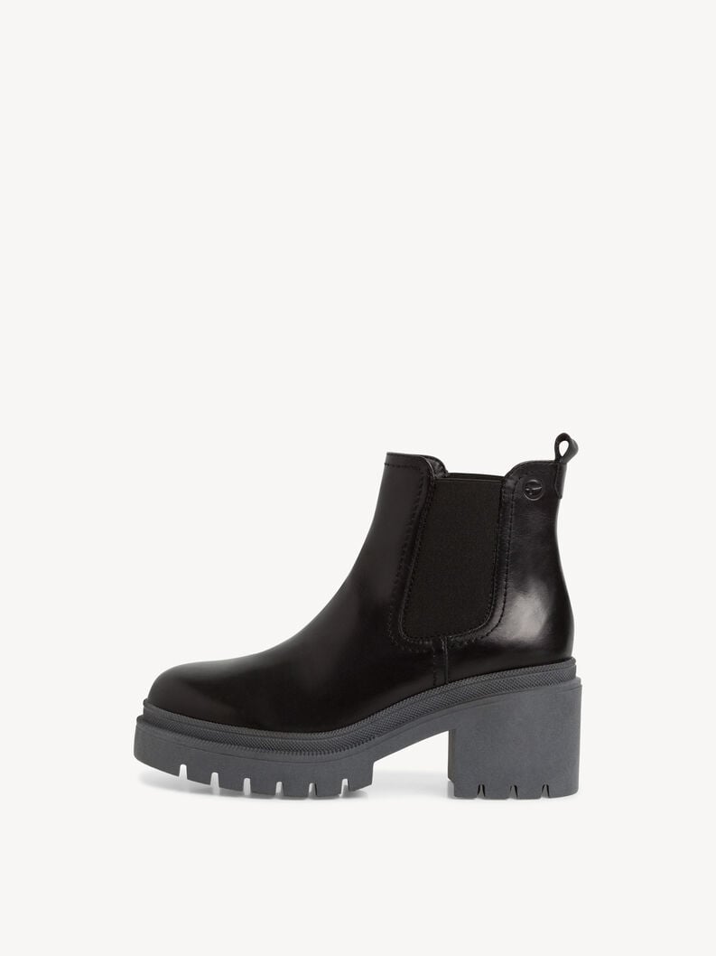 Tamaris | Leder Chelsea Boot - Schwarz | Black/Grey