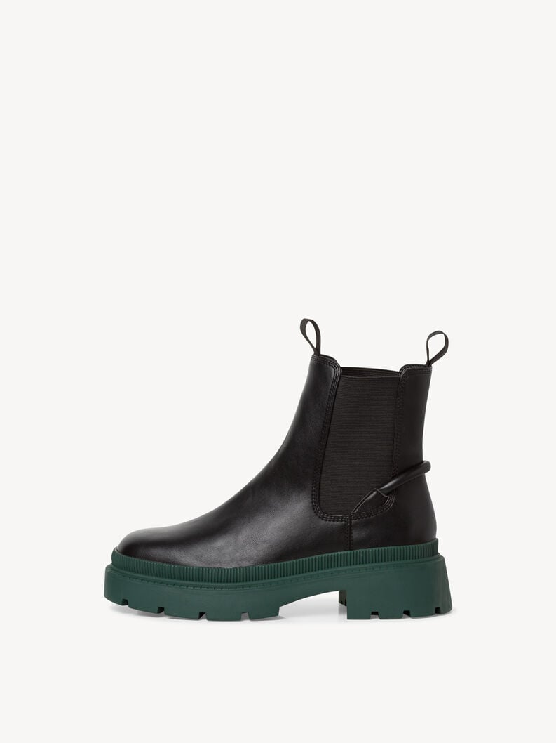 Tamaris | Chelsea Boot - Schwarz | Black/Dk.Green