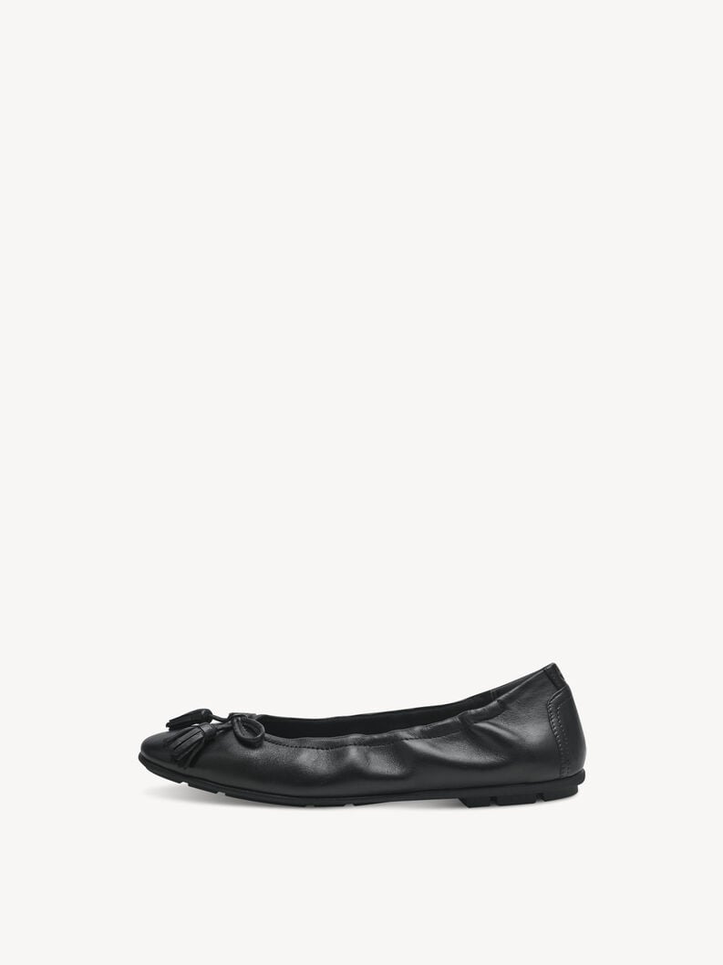 Tamaris | Lederballerina - Schwarz | Black