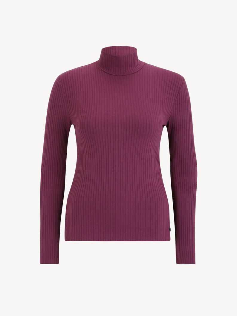 Tamaris | Rollkragenpullover - Lila | Grape Wine