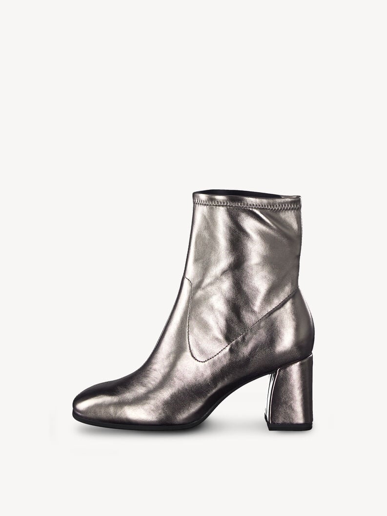 Tamaris | Stiefelette - Metallic | Platinum