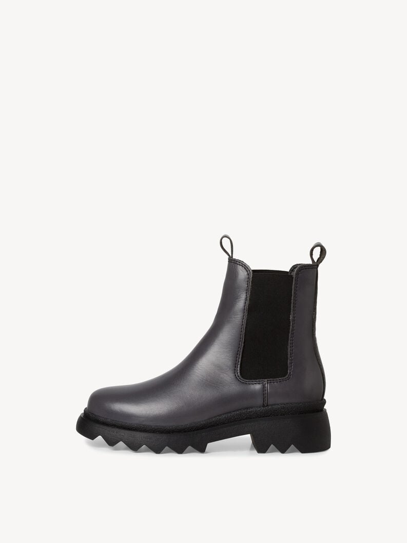 Tamaris | Leder Chelsea Boot - Grau | Grey