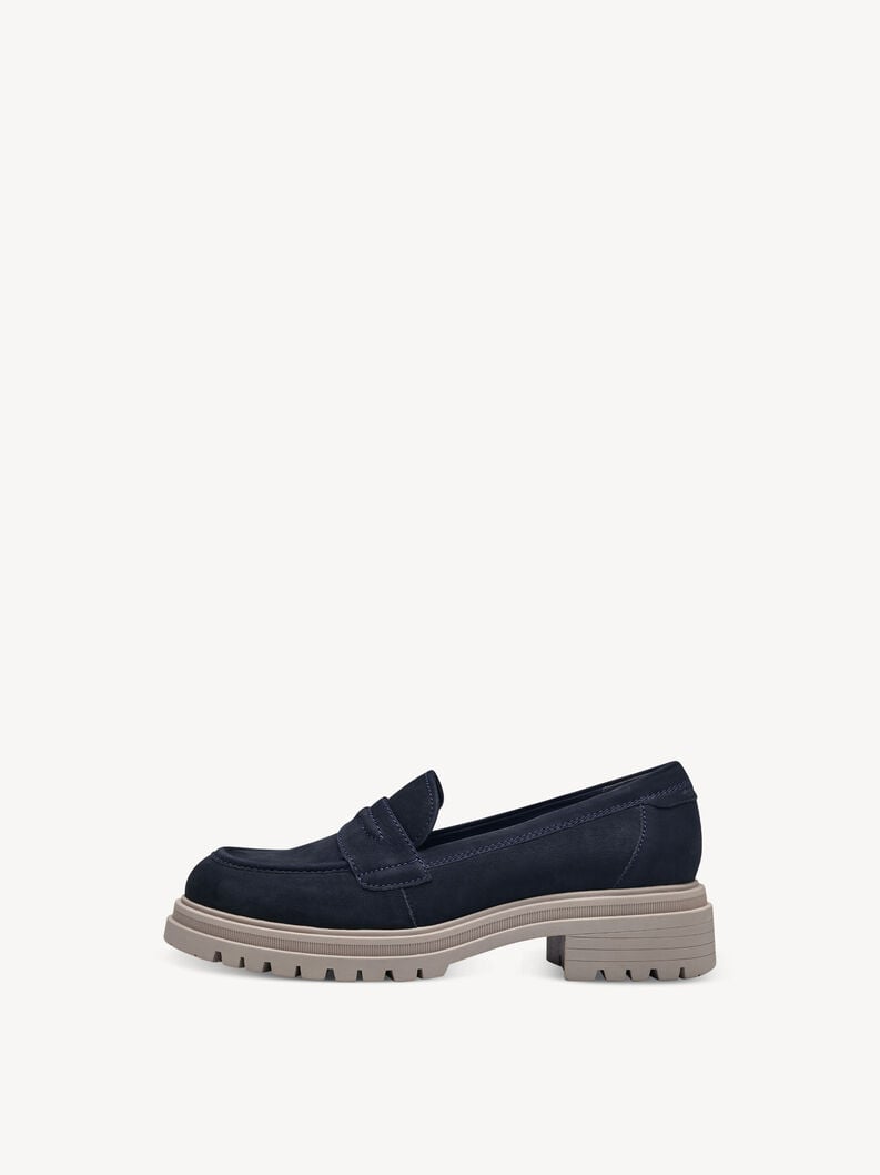 Tamaris | Lederslipper - Blau | Navy