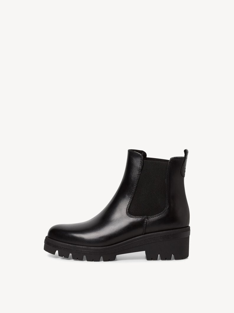 Tamaris | Leder Chelsea Boot - Schwarz | Black