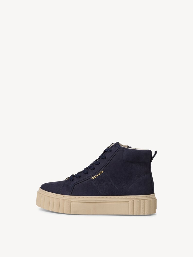 Tamaris | Lederstiefelette - Blau | Navy