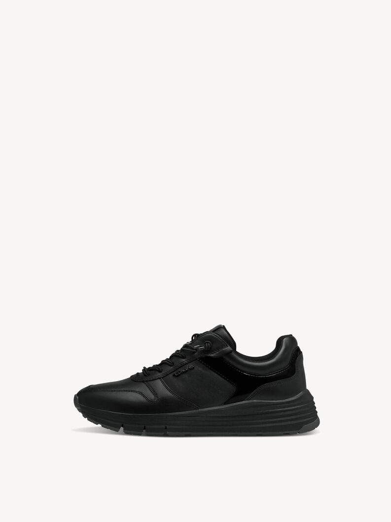 Tamaris | Ledersneaker - Schwarz | Black Uni