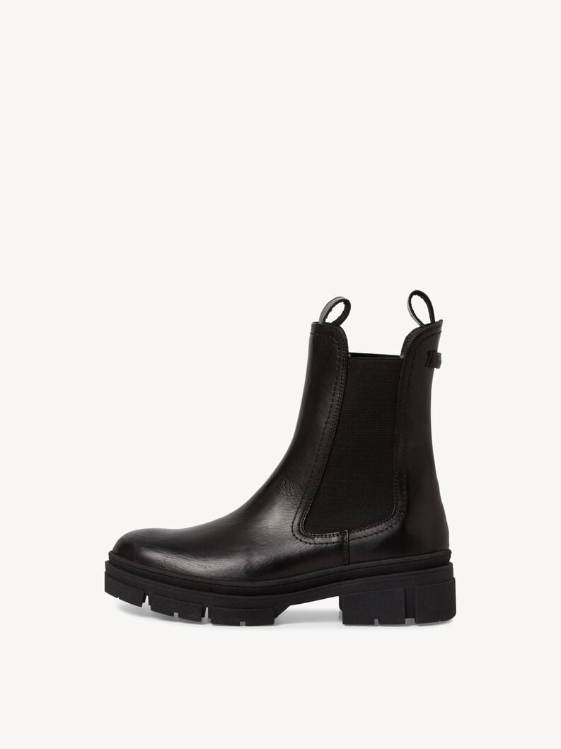 Tamaris | Leder Chelsea Boot - Schwarz | Black Leather