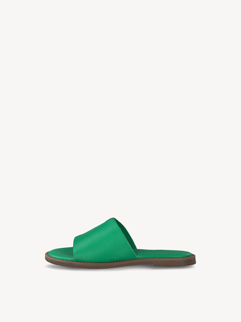 Tamaris | Lederpantolette - Green | Green Uni