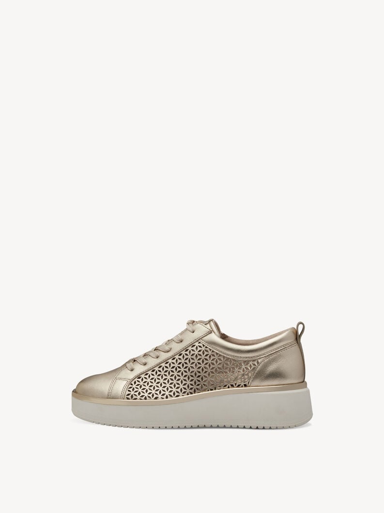 Tamaris | Ledersneaker - Metallic | Gold