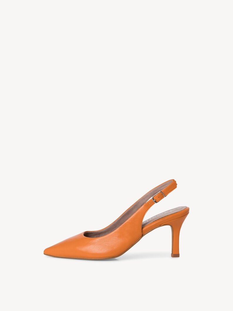 Tamaris | Lederslingpumps - Orange | Orange