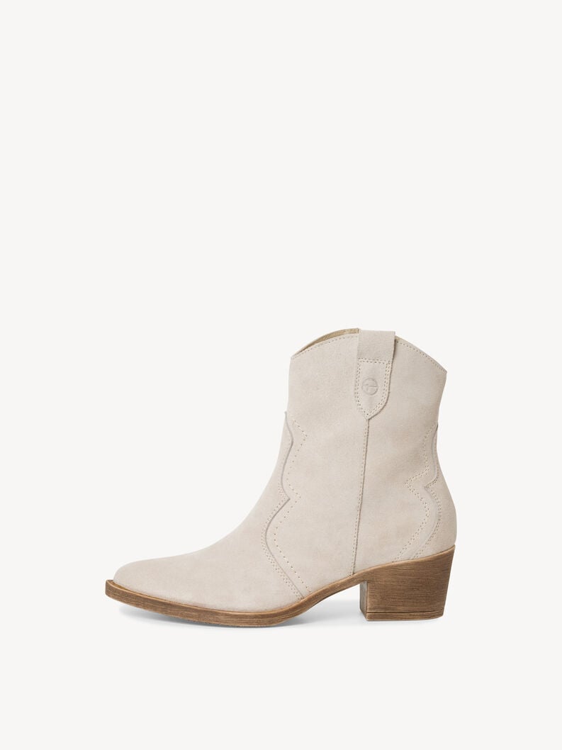 Tamaris | Lederstiefelette - Beige | Beige