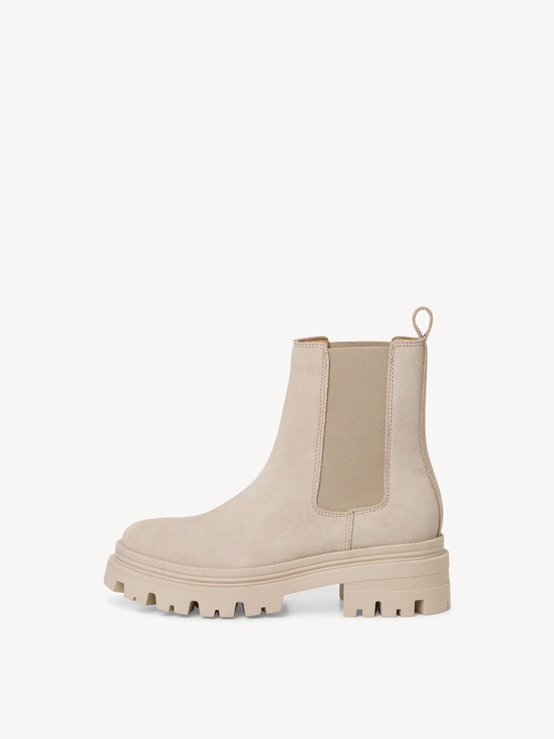 Tamaris | Leder Chelsea Boot - Beige | Antelope