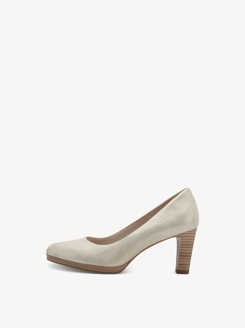 Tamaris | Lederpumps - Beige | Champagne